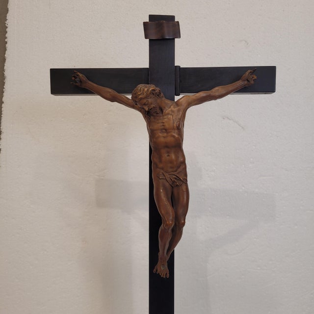 Christ Crucified Following Guglielmo Della Porta, 1800s, Wood For Sale - Image 6 of 18