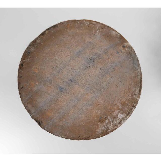 Mid-Century Italian Lava Glaze Art Pottery Vase With Geometric Design, Bitossi For Sale - Image 10 of 11