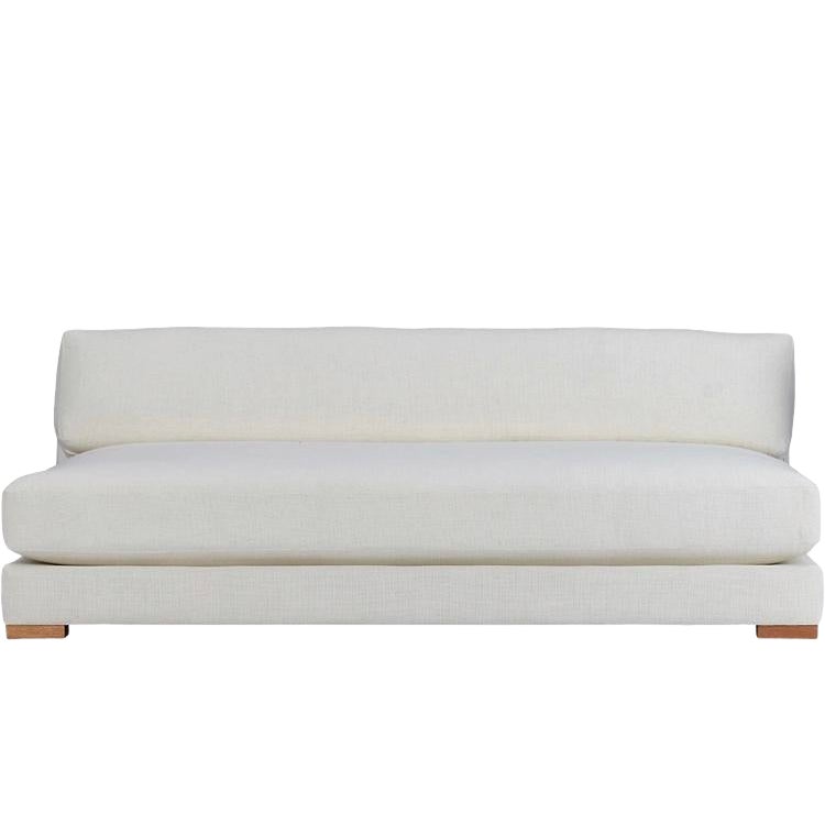 CB2 Piazza Sofa White Chairish