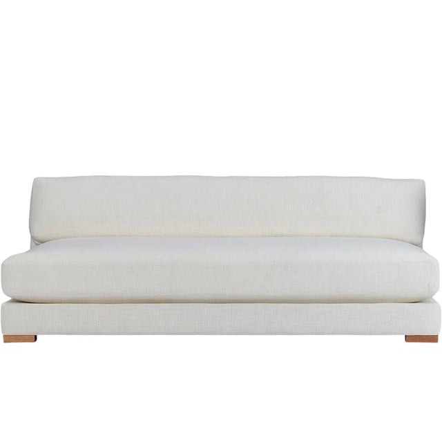 CB2 Piazza Sofa White Chairish