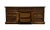 Late 20th Century Stanley Furniture Solid Walnut Italian Provincial 74" Triple Door Dresser For Sale - Image 5 of 15