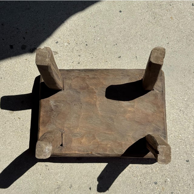 Small Rectangular Stool in Teak For Sale - Image 13 of 18