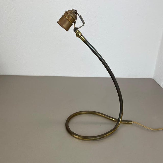 Mid-Century Modern Looped Brass Table Light by J.T Kalmar, Austria, 1950s For Sale - Image 10 of 18
