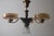 Danish Art Deco Chandelier with Alabaster-Look Glass Bowls For Sale - Image 10 of 18