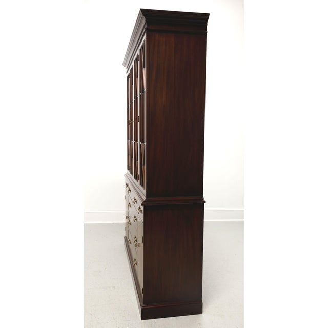 Traditional Henkel Harris 2355 CL 29 Banded Mahogany China Display Cabinet For Sale - Image 3 of 12