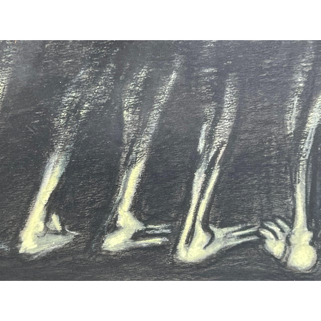 Gorman R.C. Gorman "March to Bosque Redondo" Abstract Modern Figure Drawing of the Navajo People, 1968 For Sale - Image 4 of 6