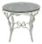 Vintage Italian Hollywood Regency Iron Leafy Scroll Round Occasional Side Table For Sale