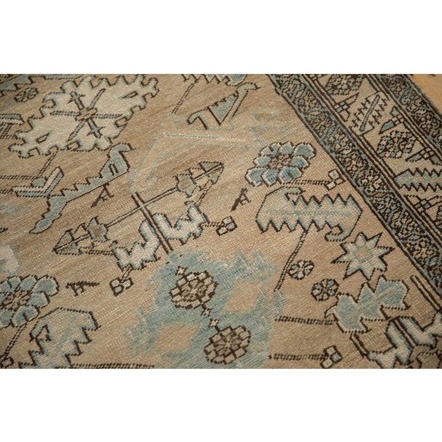 Textile 1940s Vintage Persian Heriz Serrated Leaf Wool Rug Runner For Sale - Image 7 of 12