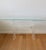 Plastic Vintage Mid Century Modern Rectangular Lucite Acrylic Clear Frosted Cascading Console Table Desk Base For Sale - Image 7 of 9