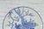 Japanese Blue and White Hand-Painted Porcelain Charger Plate with Peacock Bird For Sale - Image 9 of 13