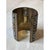 Copper Vintage Boho Studded Silver & Brass Bangle For Sale - Image 8 of 12