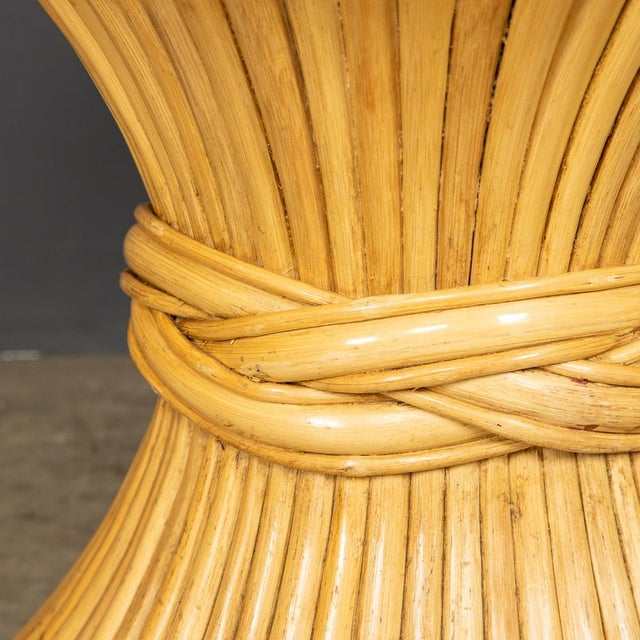 20th Century Sheaf of Wheat Coffee Table by McGuire, 1970s For Sale - Image 4 of 9