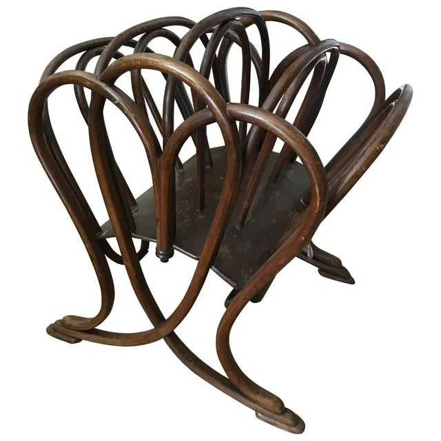 1900 - 1909 Bentwood Nr 1 Newspaper Journal Stand from Thonet, 1904 For Sale - Image 5 of 5