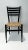 Italian Set of Six Italian Gio Ponti Style Black Wood Ladder Back Dining Chairs With Danish Cord Woven Seats For Sale - Image 3 of 9