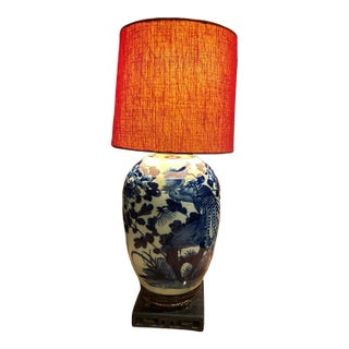 Late 19th Century Chinese Celadon Phoenix Jar Table Lamp – 3-Tier Antique Base & New Cord For Sale