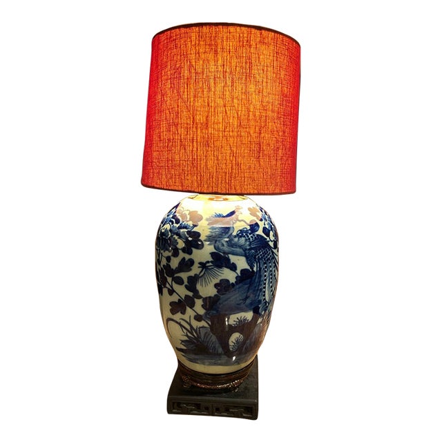 Late 19th Century Chinese Celadon Phoenix Jar Table Lamp – 3-Tier Antique Base & New Cord For Sale