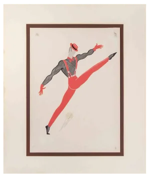 Erté, The Dancer, Tempera, 1970s