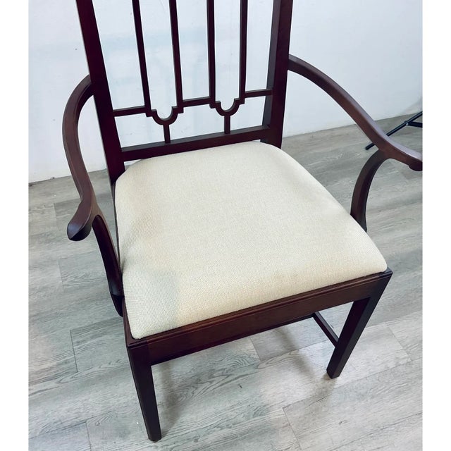 Thomas O’Brien for Hickory Chair Transitional Architectural Dining Chairs Set of 6 For Sale - Image 10 of 10