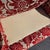 Pair of Late 20th Century Custom Upholstered Wingback Armchairs in Red and Ivory Floral Cut Velvet For Sale - Image 11 of 14