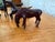 Rustic Vintage Carved Dark Wood Horse Figurines, Set of 5 Miniatures For Sale - Image 3 of 9