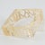 Contemporary Reverse Carved Acrylic Lucite Bracelet Bangle in Light Champagne For Sale - Image 3 of 7