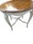 1990s Vintage Ethan Allen French Country End Side Cookie Corner Table Distressed Finish 646 For Sale - Image 5 of 14