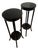 English Ebonised Wood Plant Stands, 1890s, Set of 2 For Sale