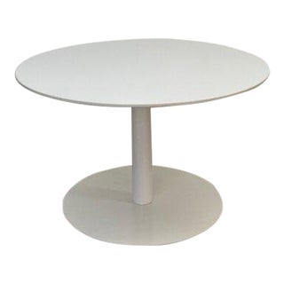 1990s Modern White Lacquer Dining Table For Sale