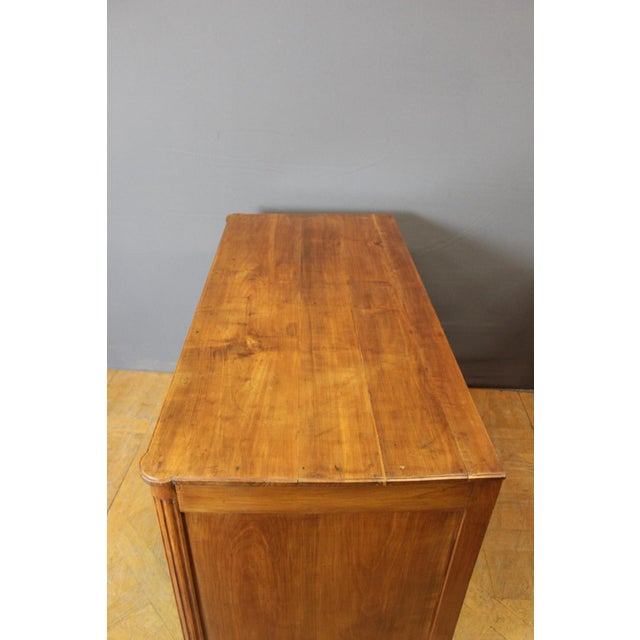 Wood Louis XVI Style Chest of Drawers in Cherry Wood, 1800s For Sale - Image 7 of 12