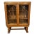 Early 20th Century English Oak Art Deco Display Case With Glazed Front For Sale