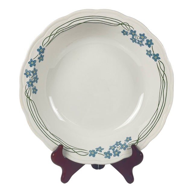 Souvenir Shallow Dish from Sarreguemines, 1890s For Sale