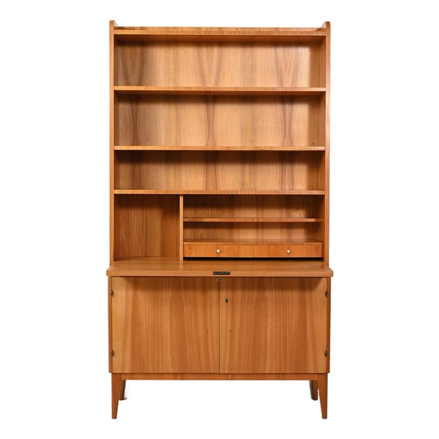 Scandinavian Elm Bookcase, 1930s For Sale