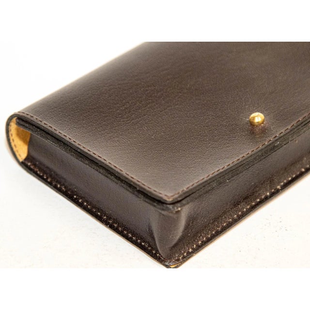 Vintage Leather Bridge, Poker Playing Card Game Case With 2 Card Decks For Sale - Image 4 of 13