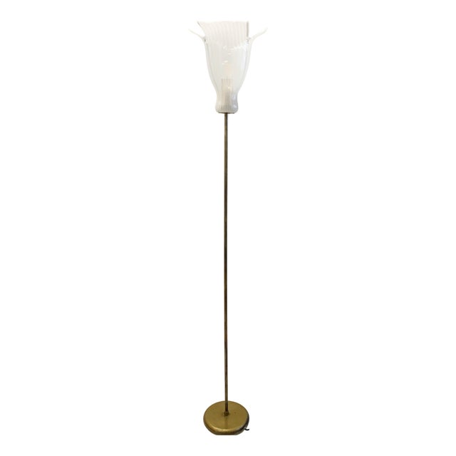 Vintage Floor Lamp by Toni Zuccheri for Venini, 1960s For Sale
