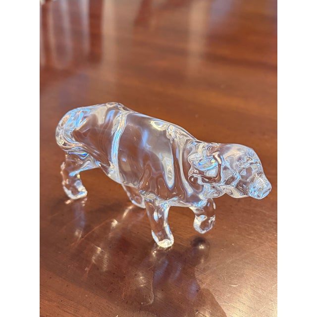 Baccarat Baccarat Crystal Ox Figurine For Sale - Image 4 of 10
