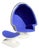 Mid Century Modern Alpha Egg Chair & Otto For Sale