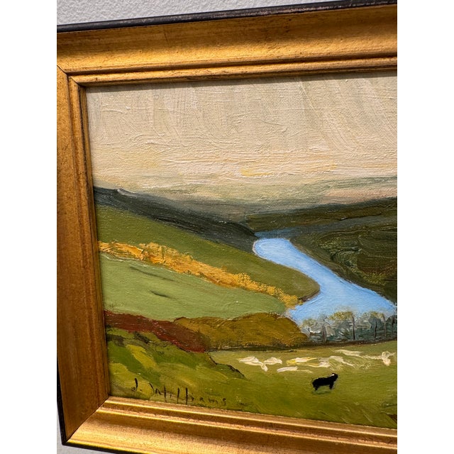 20th Century Oil Painting Pastoral Scene For Sale - Image 4 of 7