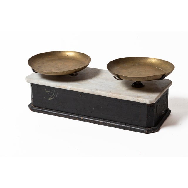 Antique European Marble Top Apothecary Scale, Late 19th Century For Sale In New York - Image 6 of 8