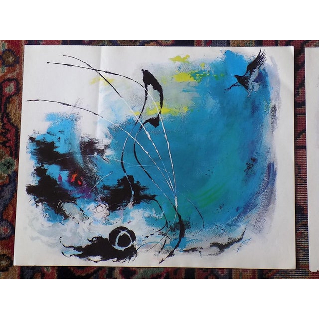 1950s Vintage Abstract Expressionist Otto Nielsen Lithographs - Set of 6 For Sale - Image 5 of 13
