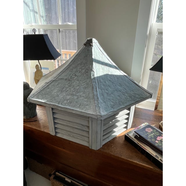 Wood 1920s Vintage Hexagon Cupola For Sale - Image 7 of 8