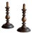 Antique Fruitwood Candlesticks, 1800, Set of 2 For Sale