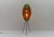 Mid-Century Modern Tripod Floor Lamp with Cocoon Shade Wicker, 1950s For Sale - Image 3 of 12