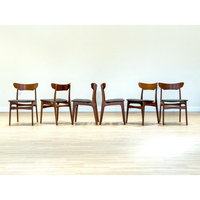 Vintage Danish Teak Dining Chairs by Schiønning & Elgaard for Randers Møbelfabrik, 1960s, Set of 6 For Sale - Image 15 of 15