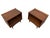 Mid-Century Modern Broyhill Sculptra Walnut Nightstands - Set of 2 - Refinished! For Sale In Philadelphia - Image 6 of 11