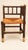 19th Century Louis XIII Style Fireside Chair in Turned Wood and Woven Rush For Sale - Image 3 of 15