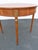 French Demilune Inlay Leather Top Console Flip Top Card Table 6916 For Sale - Image 11 of 18