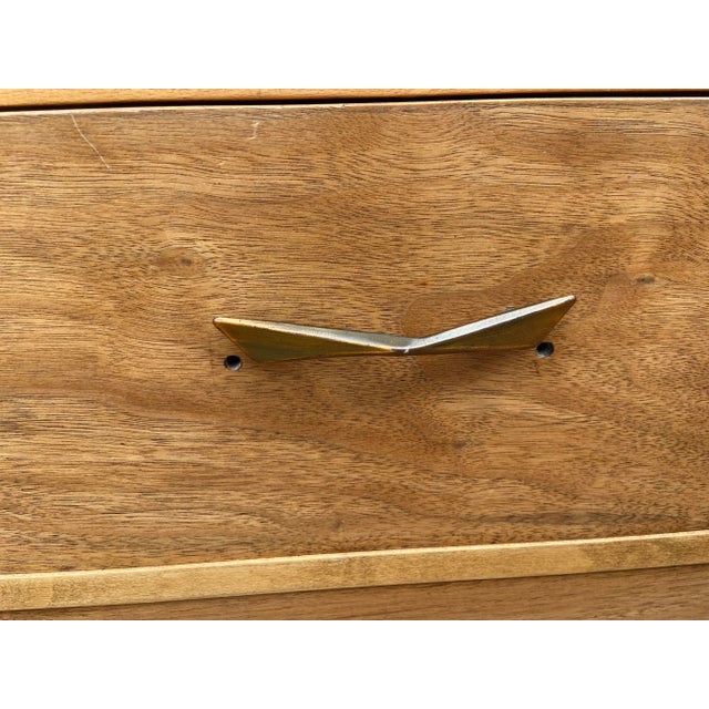 1960s Vintage Art Deco Mid Century Modern Desk For Sale - Image 4 of 12