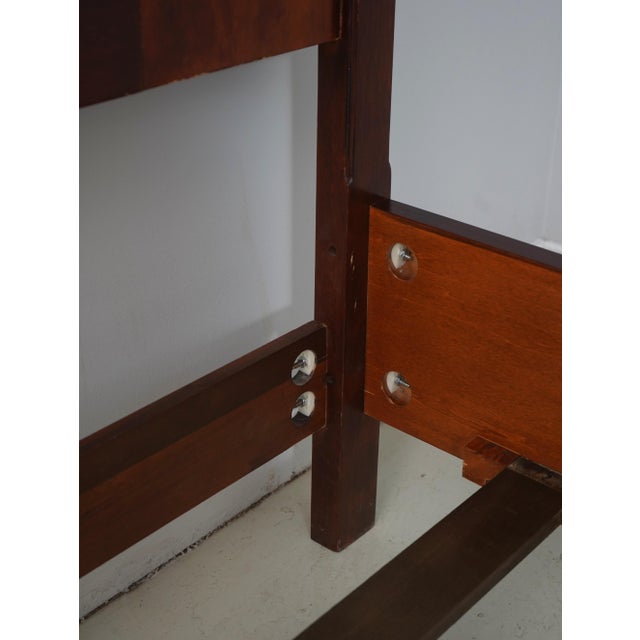 Henredon King-Size Burl Walnut Victorian Carlyle Bed For Sale - Image 14 of 16