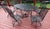Meadow Craft "Dogwood" Iron Family Patio Set For Sale - Image 11 of 12