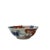 Asian Vintage Oriental Imari Octagonal Palette Graphic Porcelain Bowl Art For Sale - Image 3 of 9